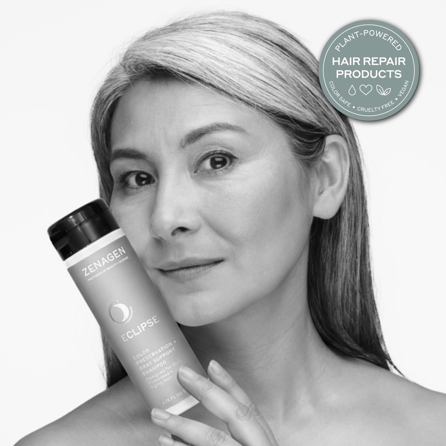 ZENAGEN Eclipse Trio Kit | Color Preservation & Gray Support | Shampoo, Conditioner & Volume Foam
