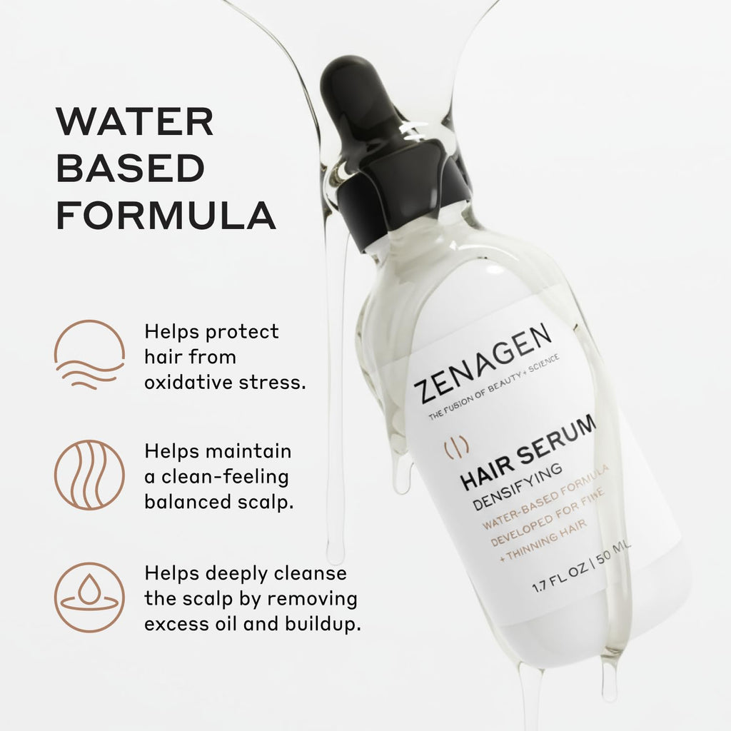 ZENAGEN Revolve Women Trio Kit – Shampoo, Conditioner & Densifying Serum for Fine Hair
