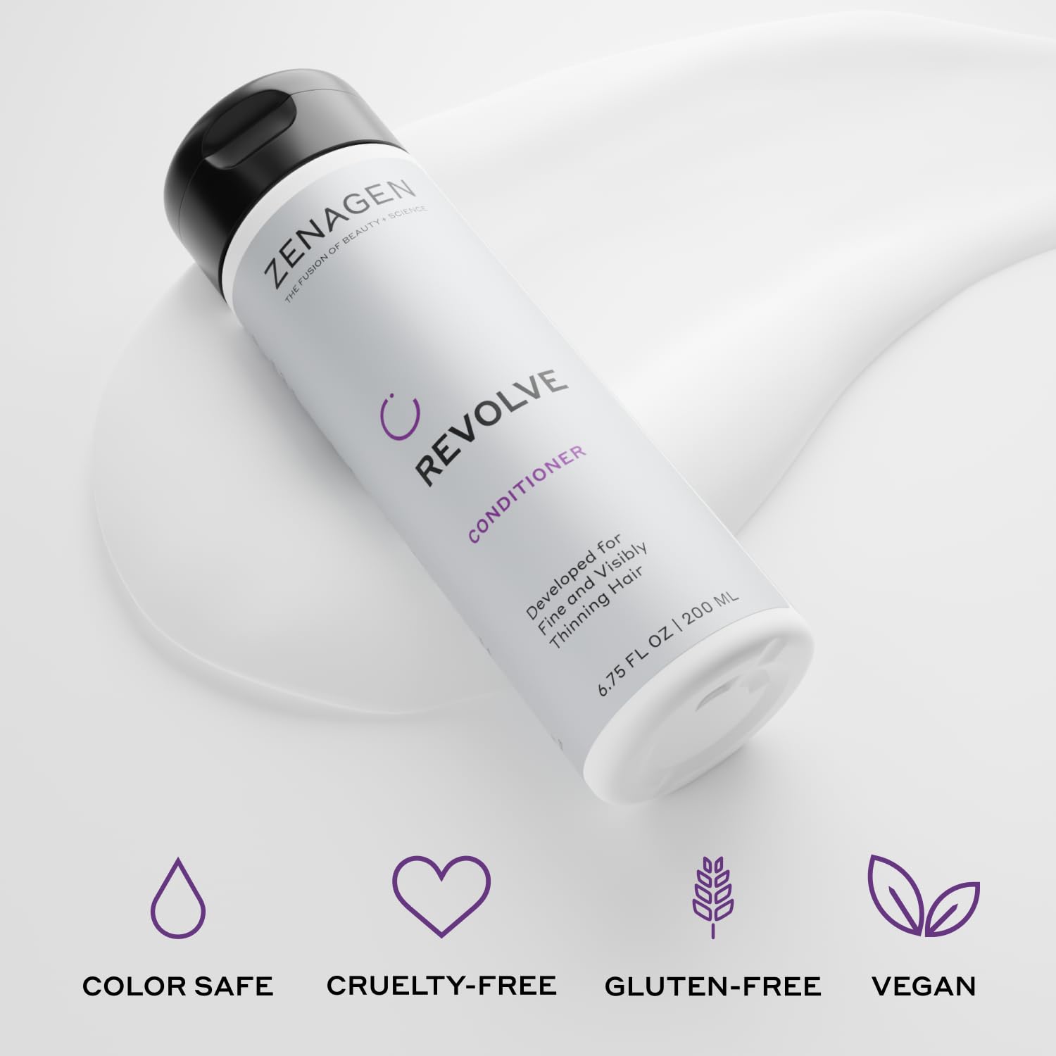 ZENAGEN Revolve Women Trio Kit – Shampoo, Conditioner & Densifying Serum for Fine Hair