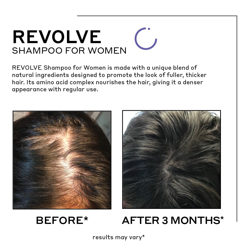 Zenagen Revolve Women's Thickening Shampoo | Fuller-Looking Hair, Plant-Based