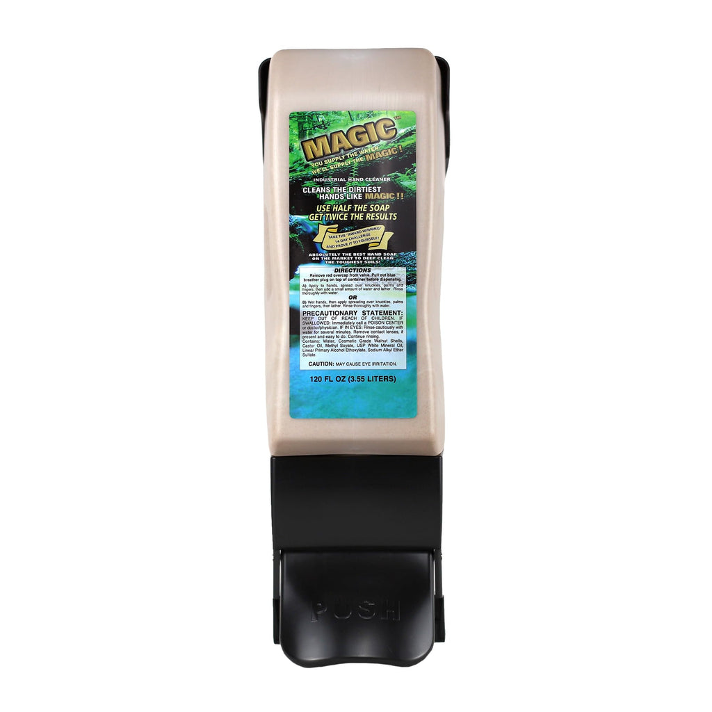 Zenex Magic Hand Soap — Industrial Hand Cleaner for Mechanics (Walnut Scrubbers, 3.55 L, 4 Pack)
