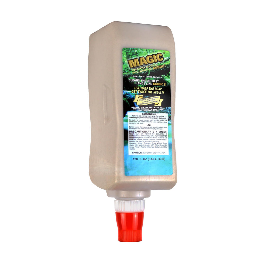 Zenex Magic Hand Soap — Industrial Hand Cleaner for Mechanics (Walnut Scrubbers, 3.55 L, 4 Pack)