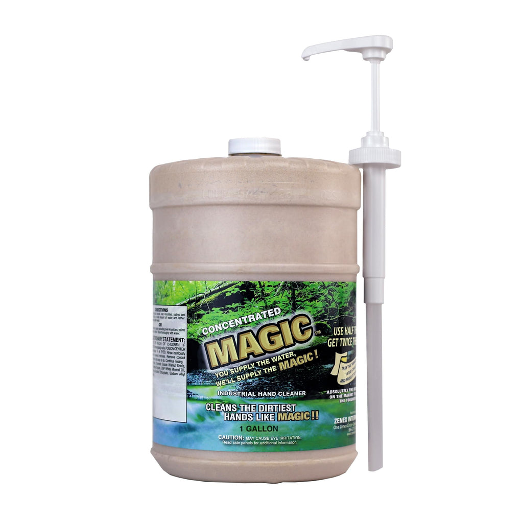 Zenex Magic Hand Soap – Industrial Hand Cleaner with Walnut Shell Scrubbers | Remove Grease, Ink & Paint | 1 Gallon