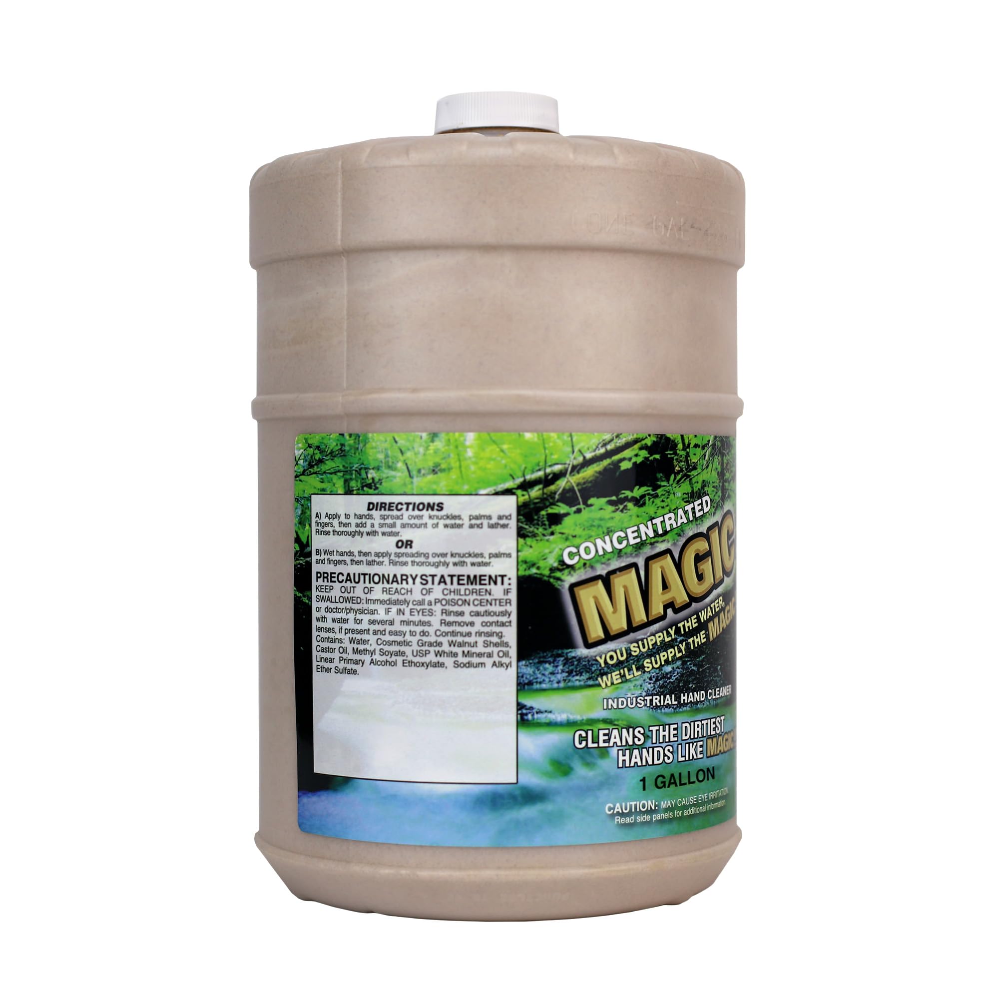 Zenex Magic Hand Soap – Industrial Hand Cleaner with Walnut Shell Scrubbers | Remove Grease, Ink & Paint | 1 Gallon