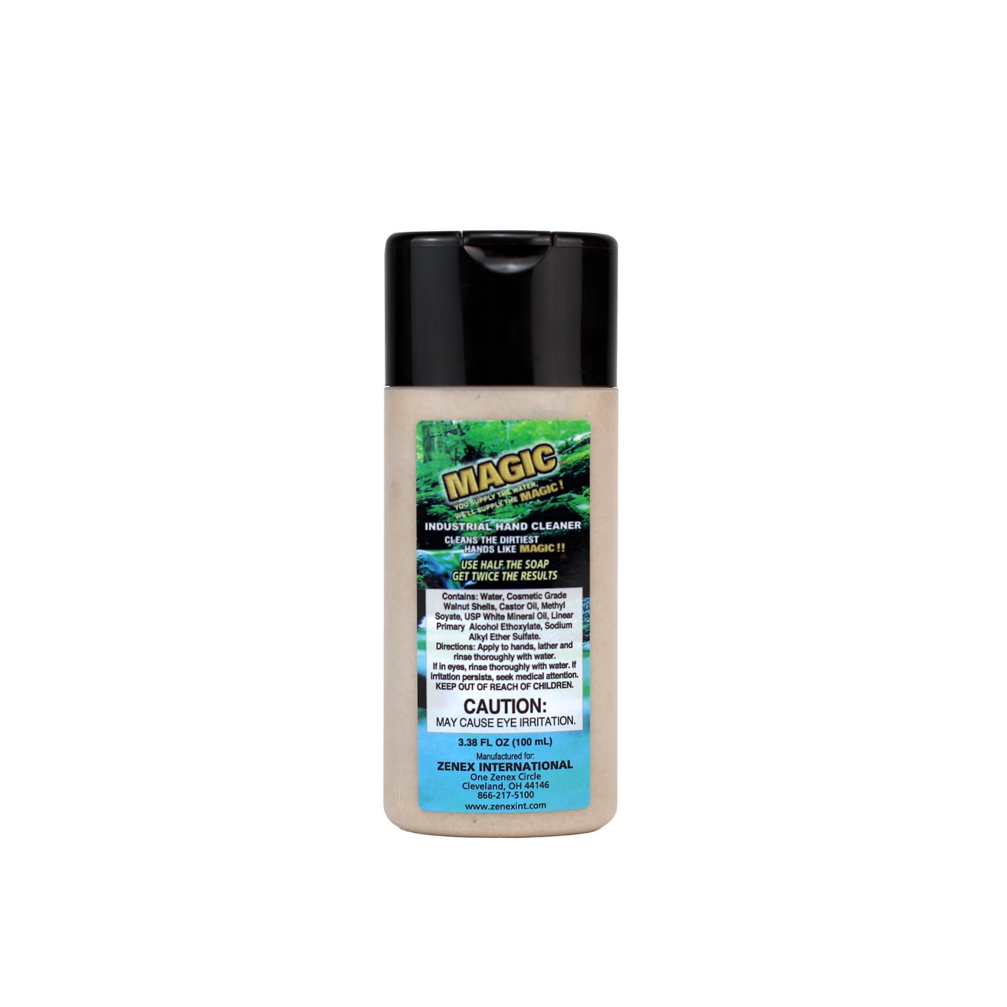 Zenex Magic Hand Soap – Industrial Hand Cleaner for Auto Mechanics | Walnut Shell Scrubbers to Remove Grease, Ink & Paint | Moisturizing Ingredients | 100 ml (5 Pack)
