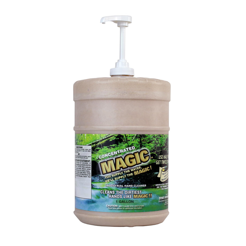Zenex Magic Hand Soap - Industrial Hand Cleaner with Walnut Scrubbers | 1 Gallon (4 Pack)