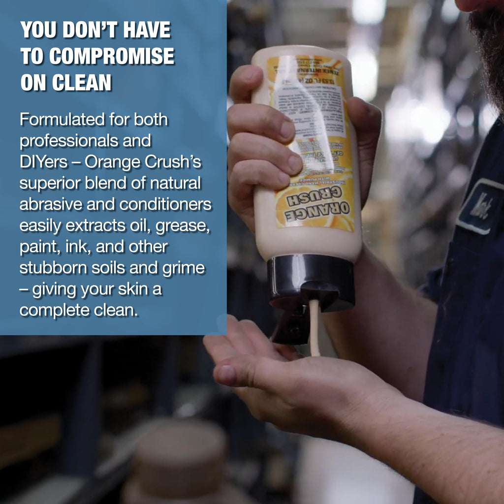 Zenex Orange Crush Hand Soap with Pumice — Industrial Cleaner, Citrus Crème, 1 Gal