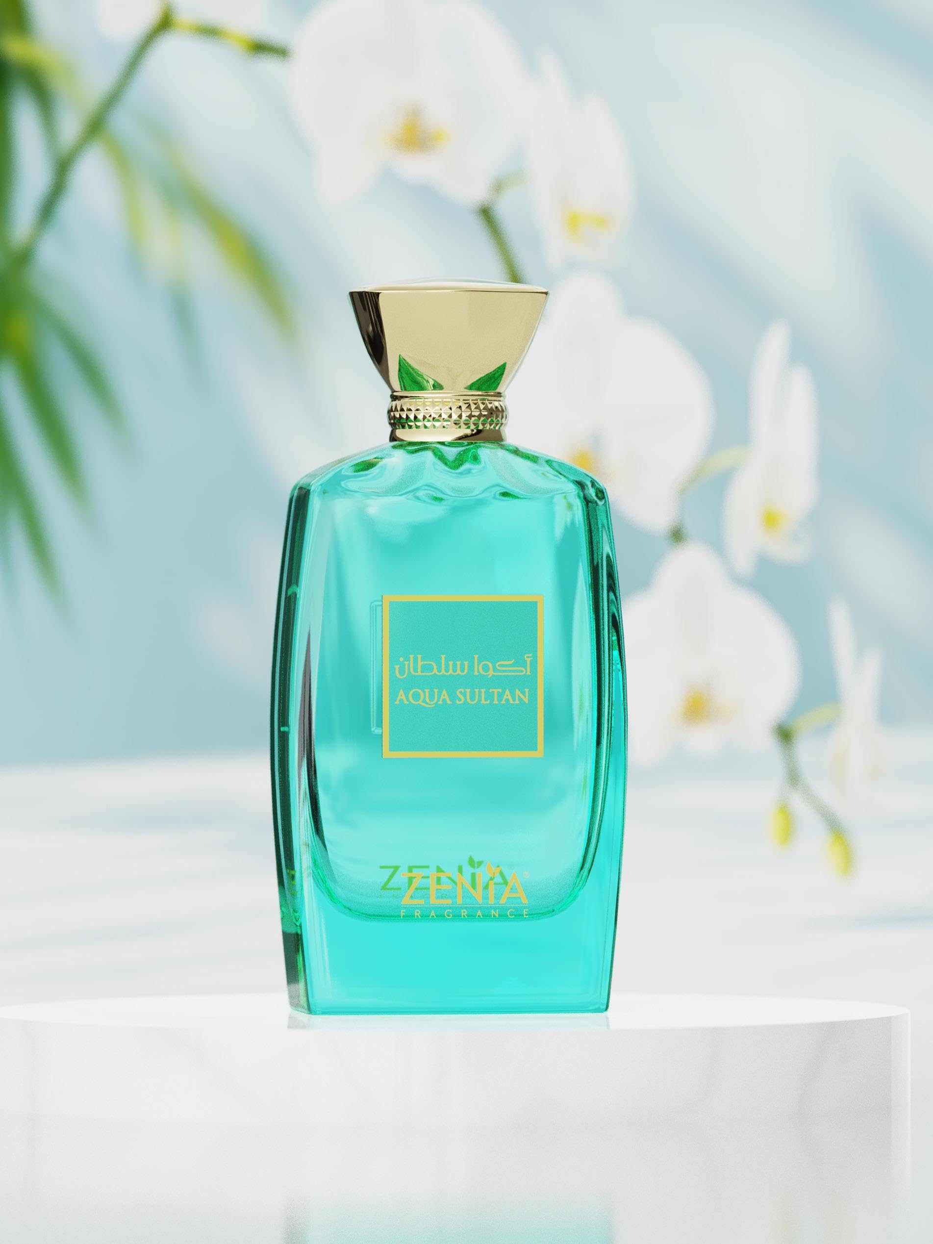 Zenia Aqua Sultan Eau de Parfum EDP Spray – 3.4oz / 100ml | Citrus Spicy Woody Unisex Fragrance