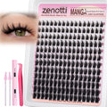 Zenotti Manga Lash Clusters Kit – Wispy Natural Eyelash Clusters for Anime Cosplay & DIY Lashes