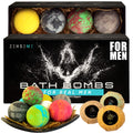 ZenseMe Bath Bombs for Men – Gift Set of 8 Organic Handmade 2.5 oz Bath Bombs