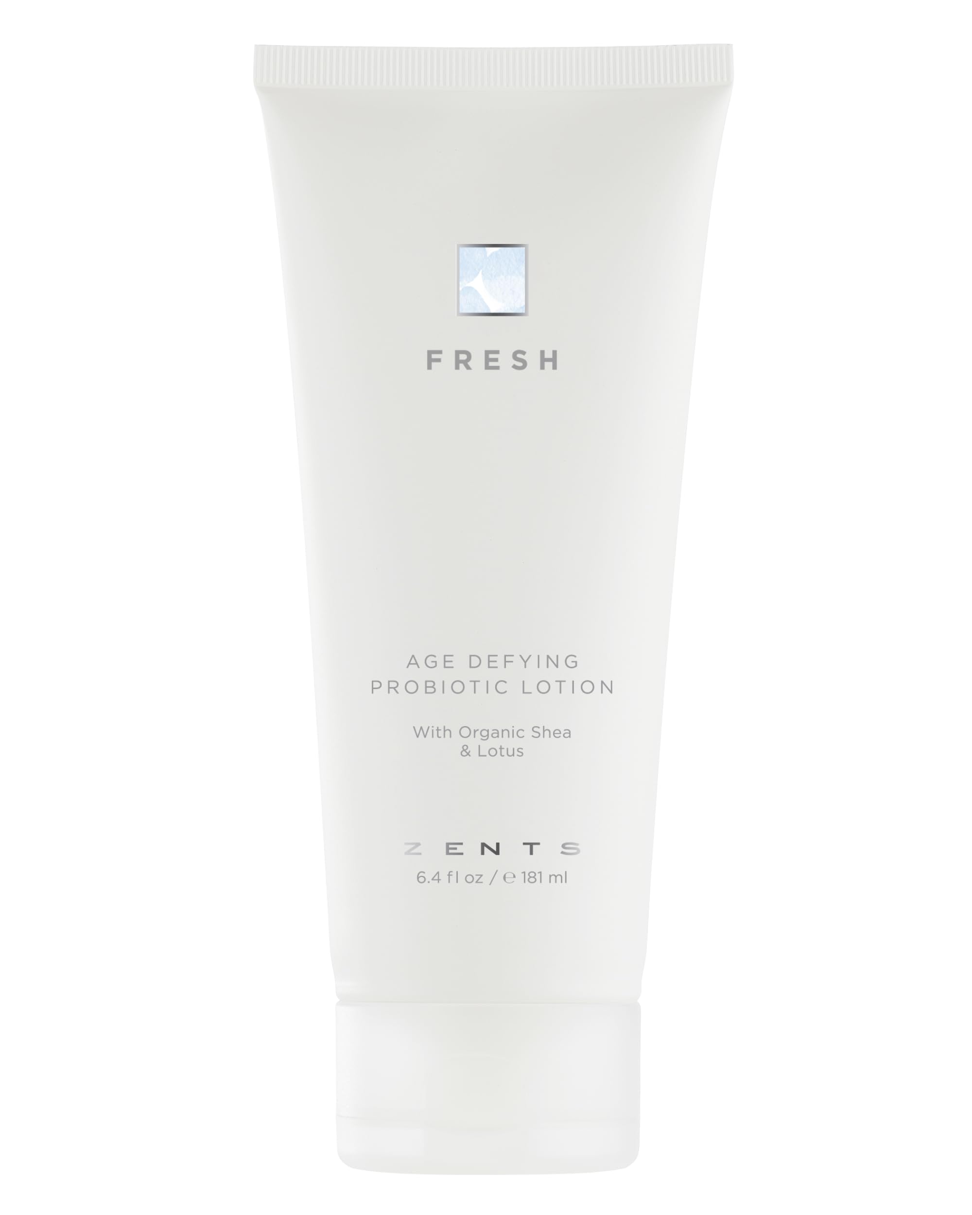 Zents Age-Defying Probiotic Body & Hand Lotion (Fresh) – Hyaluronic Acid & Organic Shea Butter, 6.4 fl oz