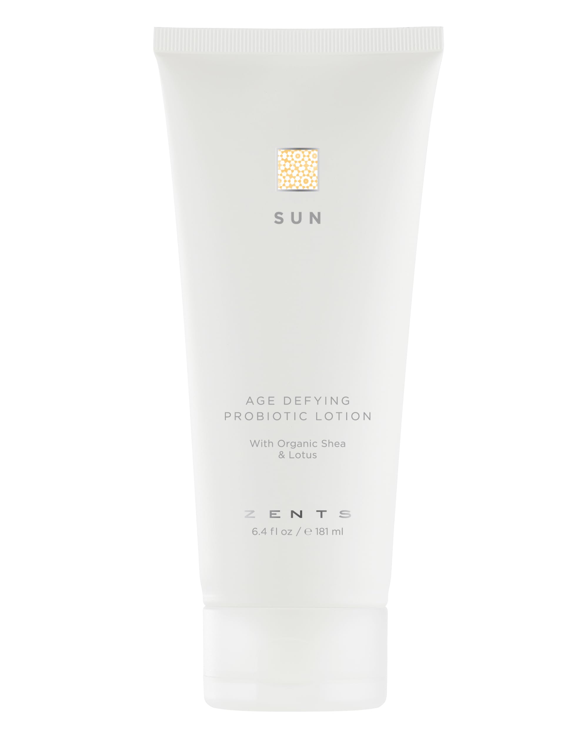 Zents Age-Defying Probiotic Body & Hand Lotion (Sun) — Hyaluronic Acid, Organic Shea Butter, 6.4 fl oz