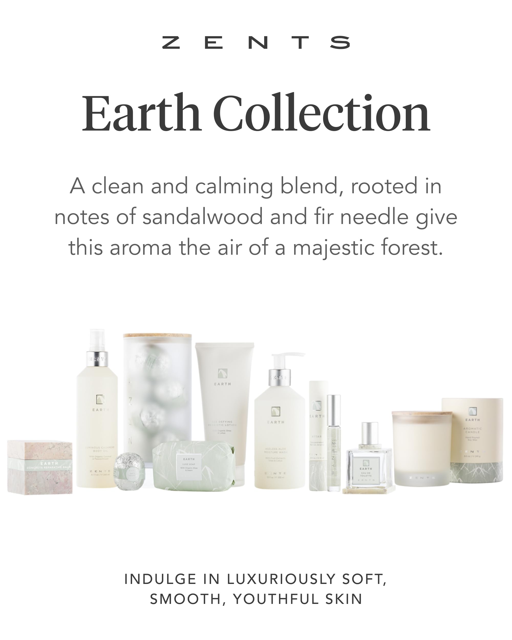 ZENTS Age-Defying Probiotic Body & Hand Lotion Earth – Hyaluronic Acid + Organic Shea Butter | 6.4 fl oz
