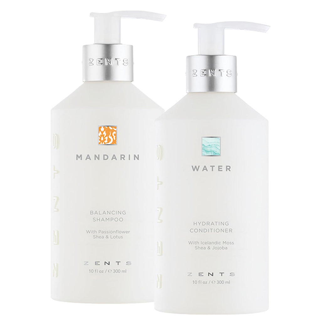 ZENTS Balancing Shampoo & Moisturizing Conditioner Set – Color Safe, Sulfate-Free, 10 fl oz Each