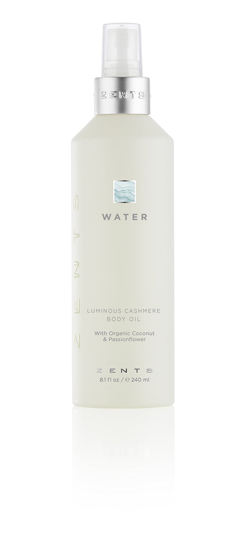 Zents Luminous Cashmere Body Oil (Water Fragrance) | Vitamin E & Organic Coconut Oil