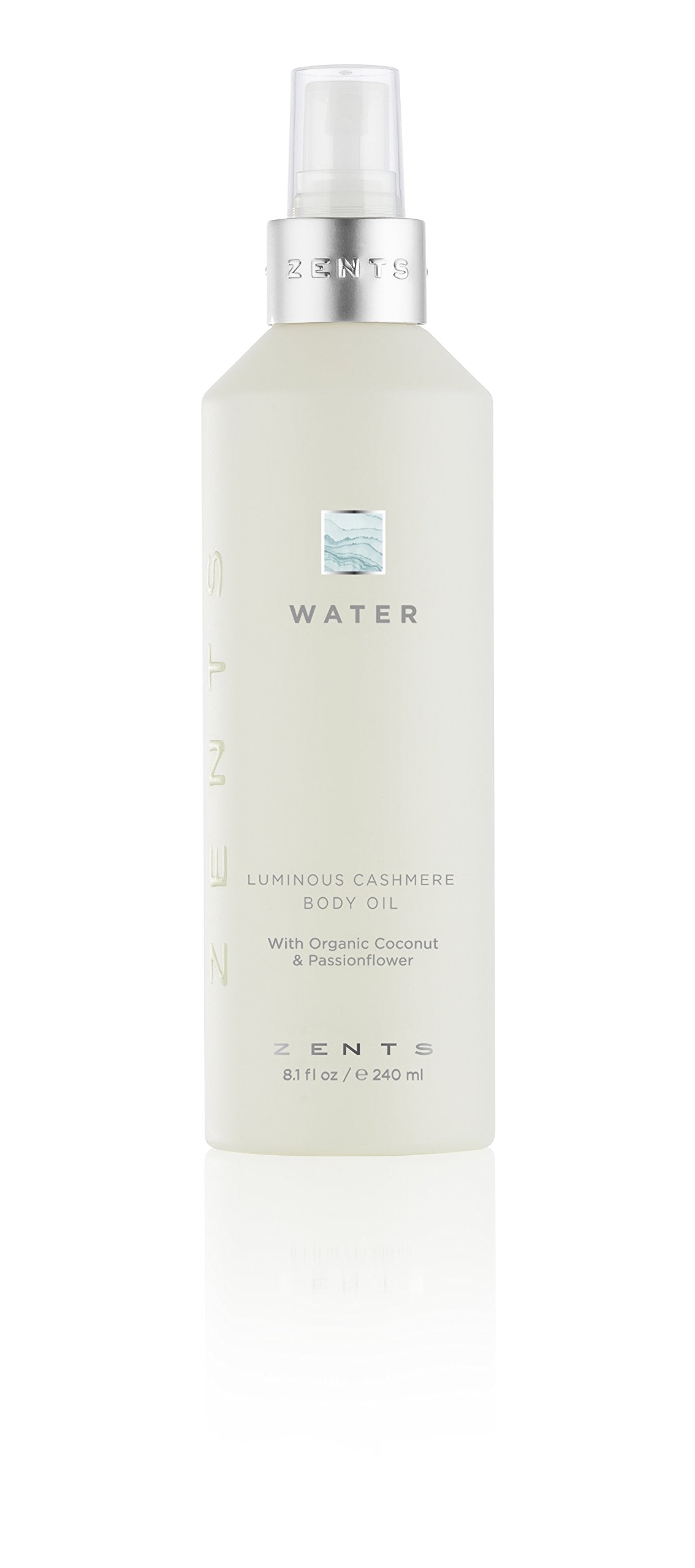 Zents Luminous Cashmere Body Oil (Water Fragrance) | Vitamin E & Organic Coconut Oil