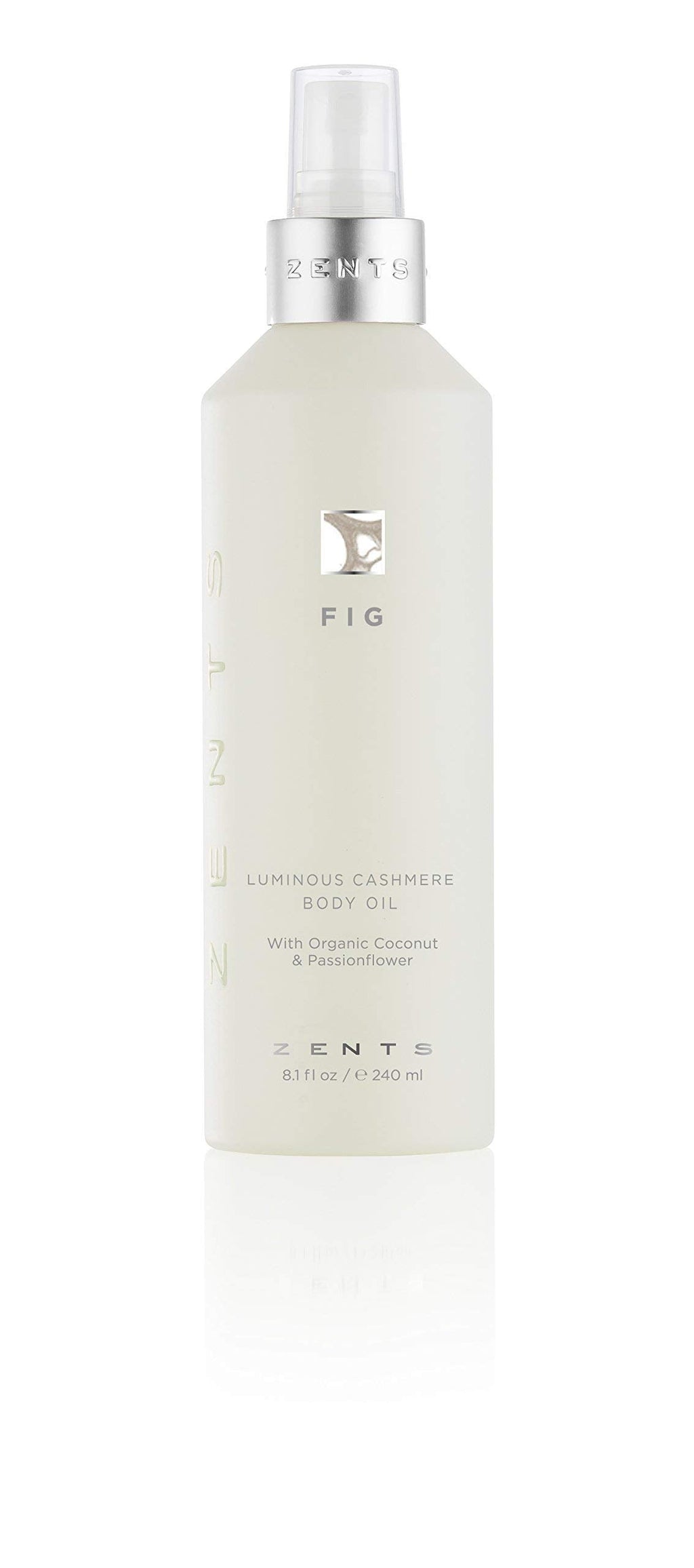 ZENTS Luminous Cashmere Body Oil – Fig Fragrance, Hydrating Coconut Oil & Vitamin E, 8 fl oz