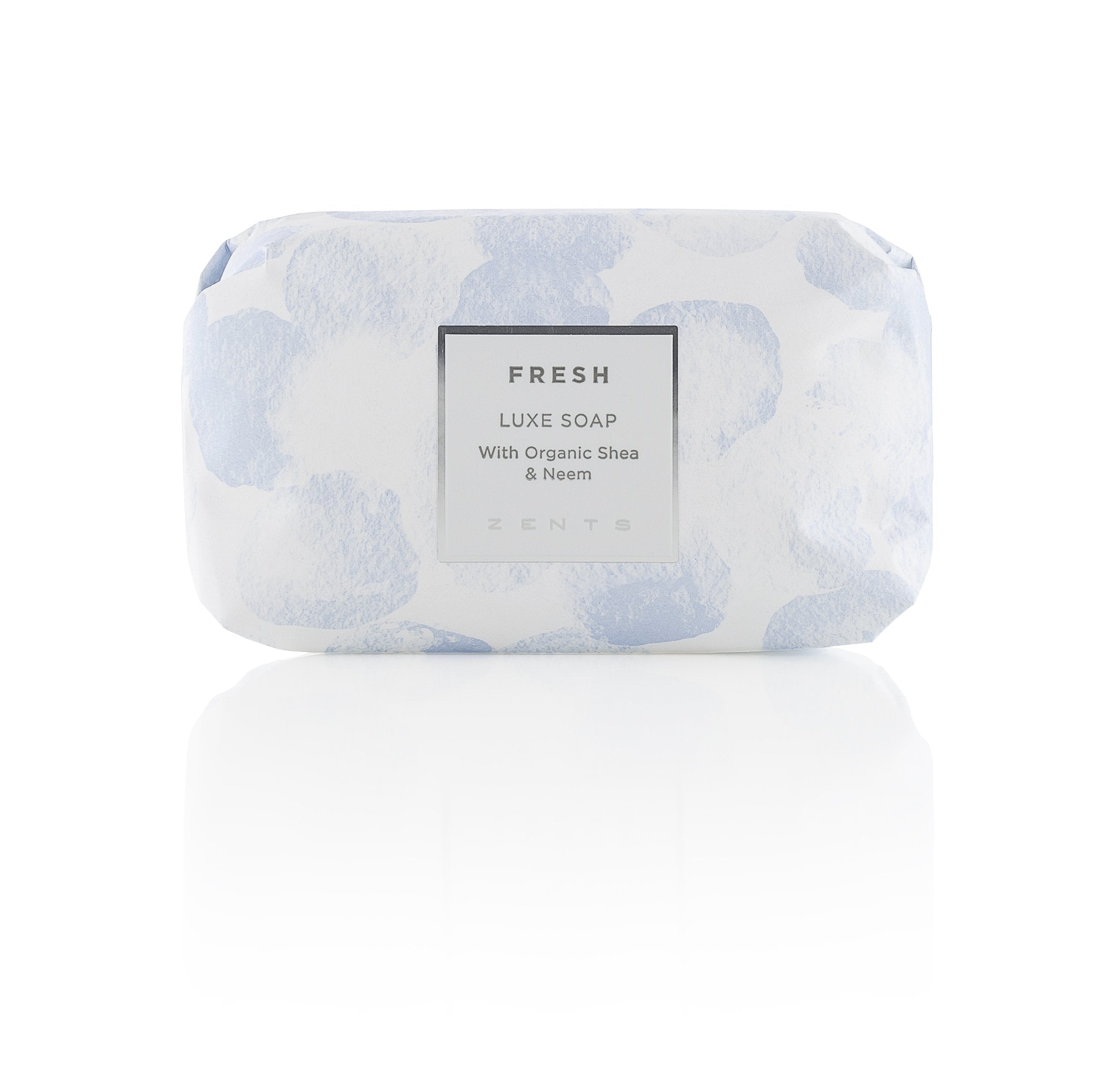 ZENTS Triple-Milled Luxe Bar Soap (Fresh Fragrance) – 5.7 oz | Moisturizing Hand & Body Wash with Organic Shea Butter
