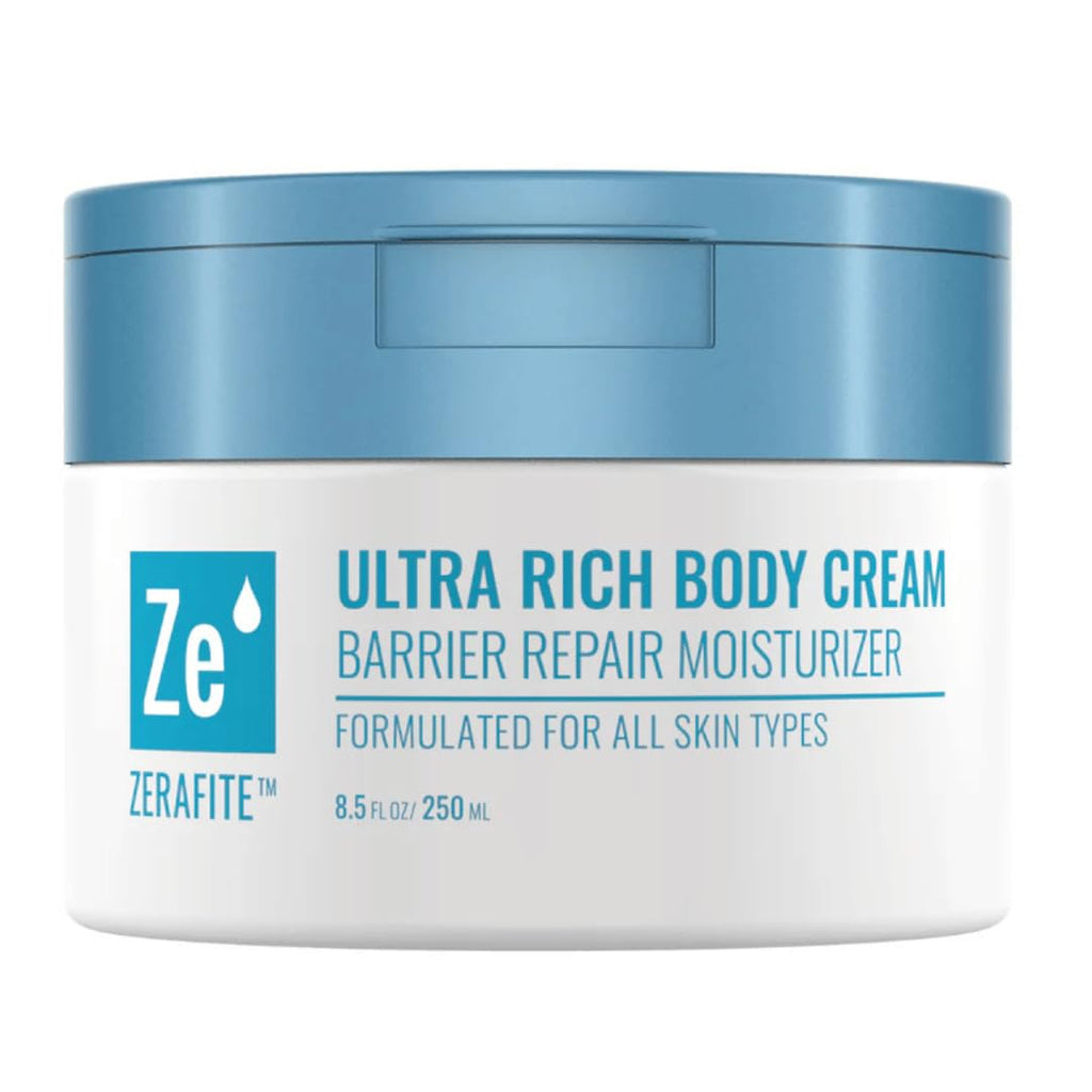 ZERAFITE Ultra Rich Body Cream – Barrier Repair Moisturizer for All Skin Types (8.5 oz)