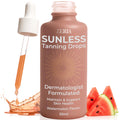 Zeria Tanning Drops to Drink – Vegan Edible Self Tanner with Watermelon Flavor (50mL) – Natural Glow