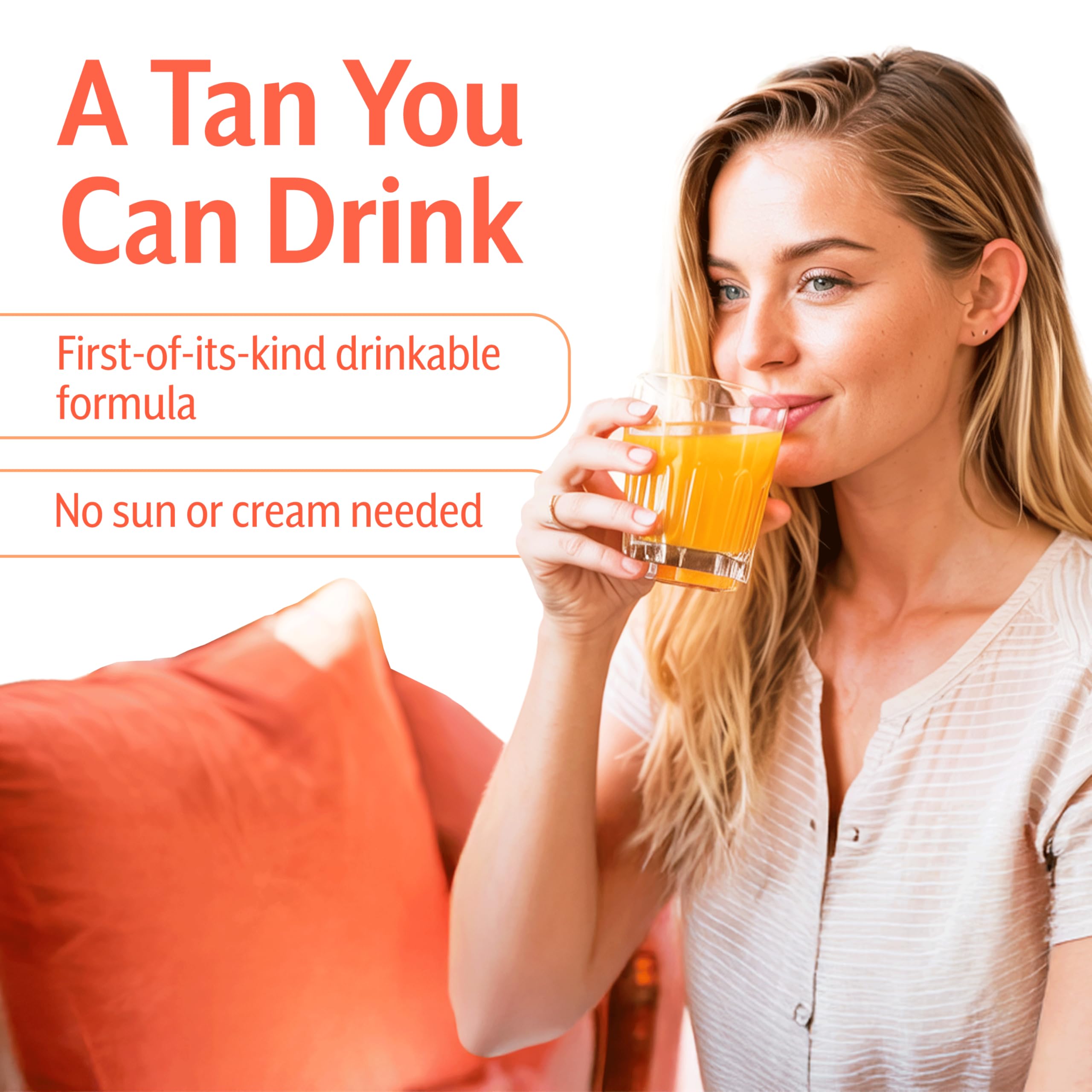 Zeria Tanning Drops to Drink – Vegan Edible Self Tanner for Face & Body (Watermelon, 50mL)