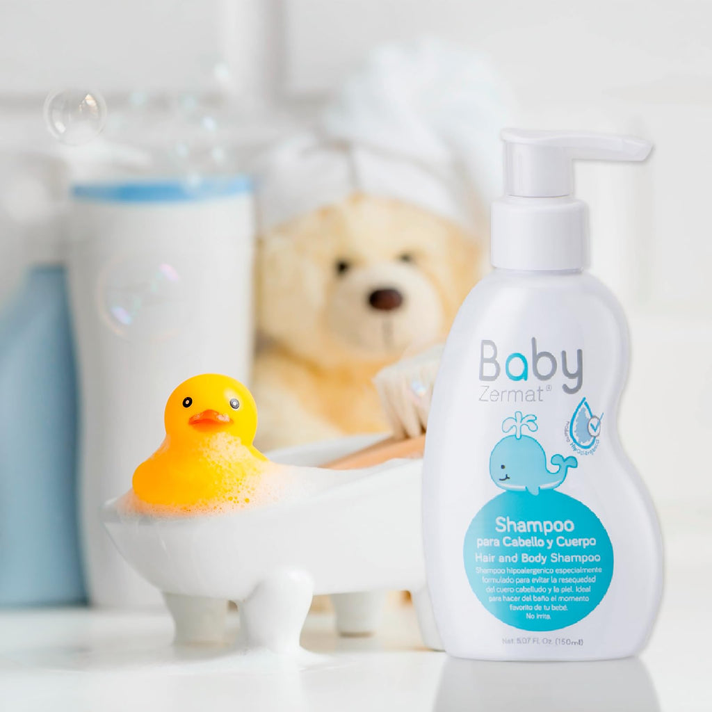 Zermat Hair and Body Shampoo for Babies – Gentle, Irritation-Free Cleansing (5.07 Fl Oz)
