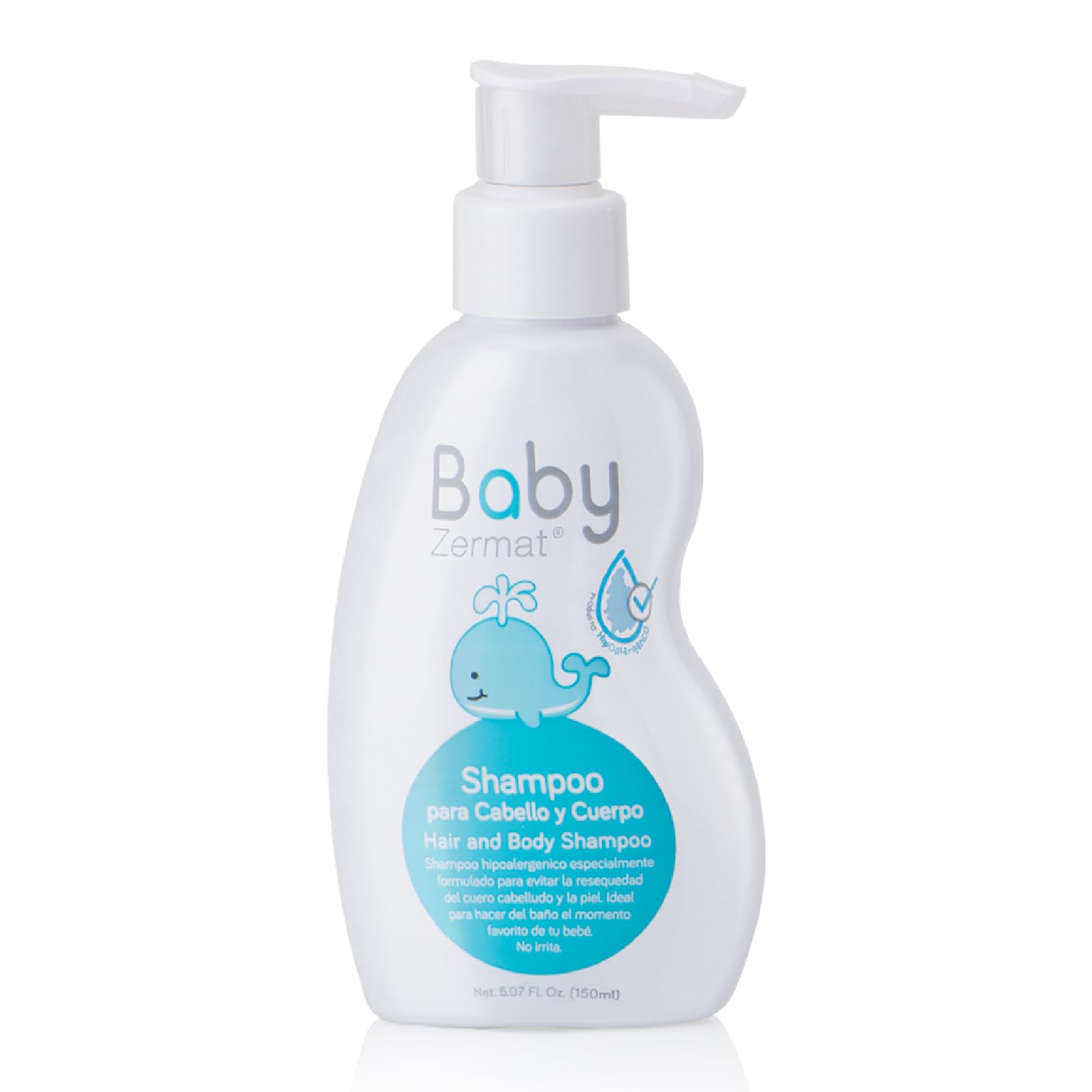 Zermat Hair and Body Shampoo for Babies – Gentle, Irritation-Free Cleansing (5.07 Fl Oz)
