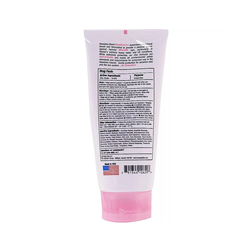 Zero Gravity Hawaii Hawaiian Blend Sensitive Skin Mineral Sunscreen SPF 50 - Reef Friendly, 5 oz