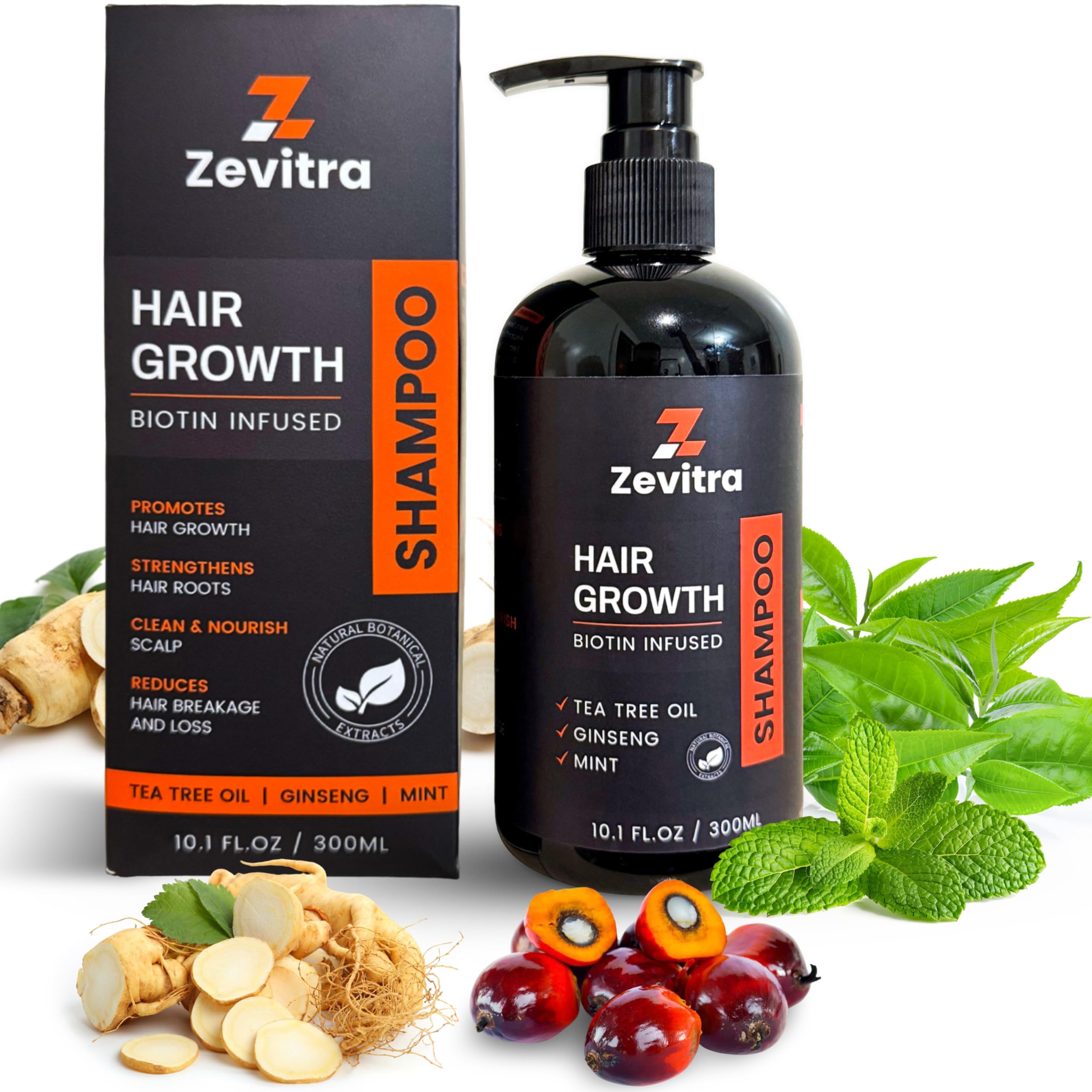 Zevitra Hair Growth Shampoo – Biotin & Botanicals for Stronger Hair