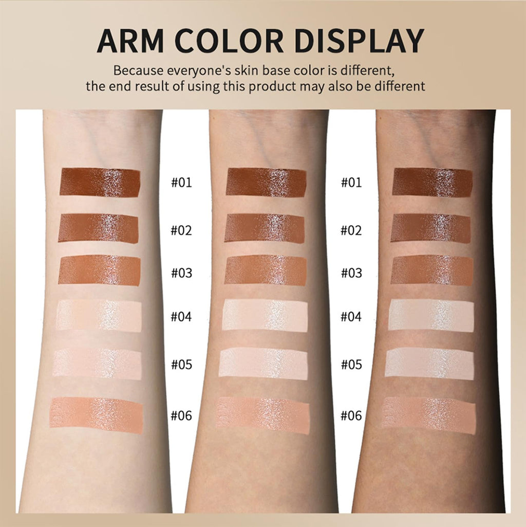 ZEXILILA 2 Pcs Foundation Stick – Serum-Infused Skin Tint & Contour, Shade #03 (0.63 oz)