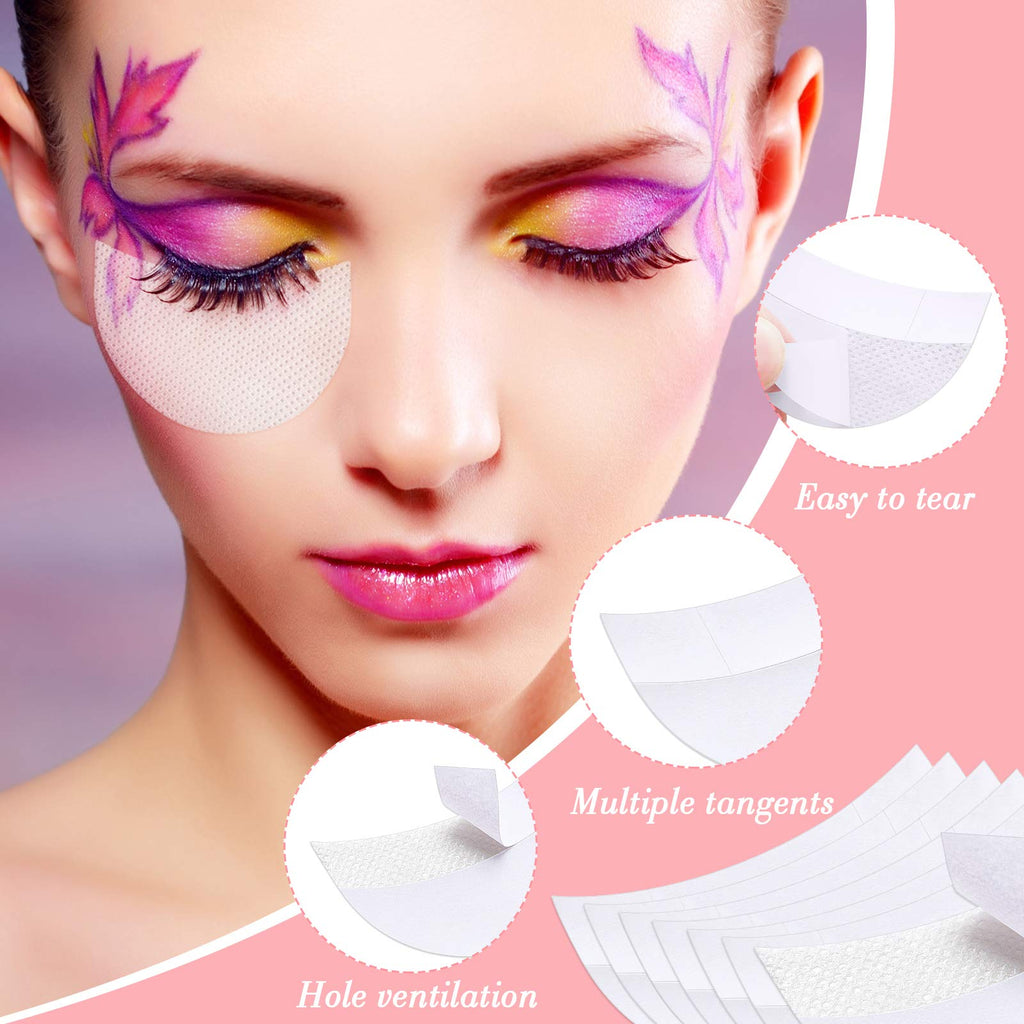 Zhanmai 600 Pieces Eyeshadow Pad Shields – White Half Moon Under-Eye Patches
