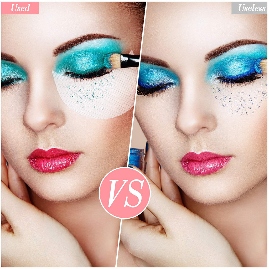 Zhanmai 600 Pieces Eyeshadow Pad Shields – White Half Moon Under-Eye Patches