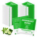 Zhjianup Travel Size Deodorant Wipes – 100 Pcs, No-Rinse, Portable
