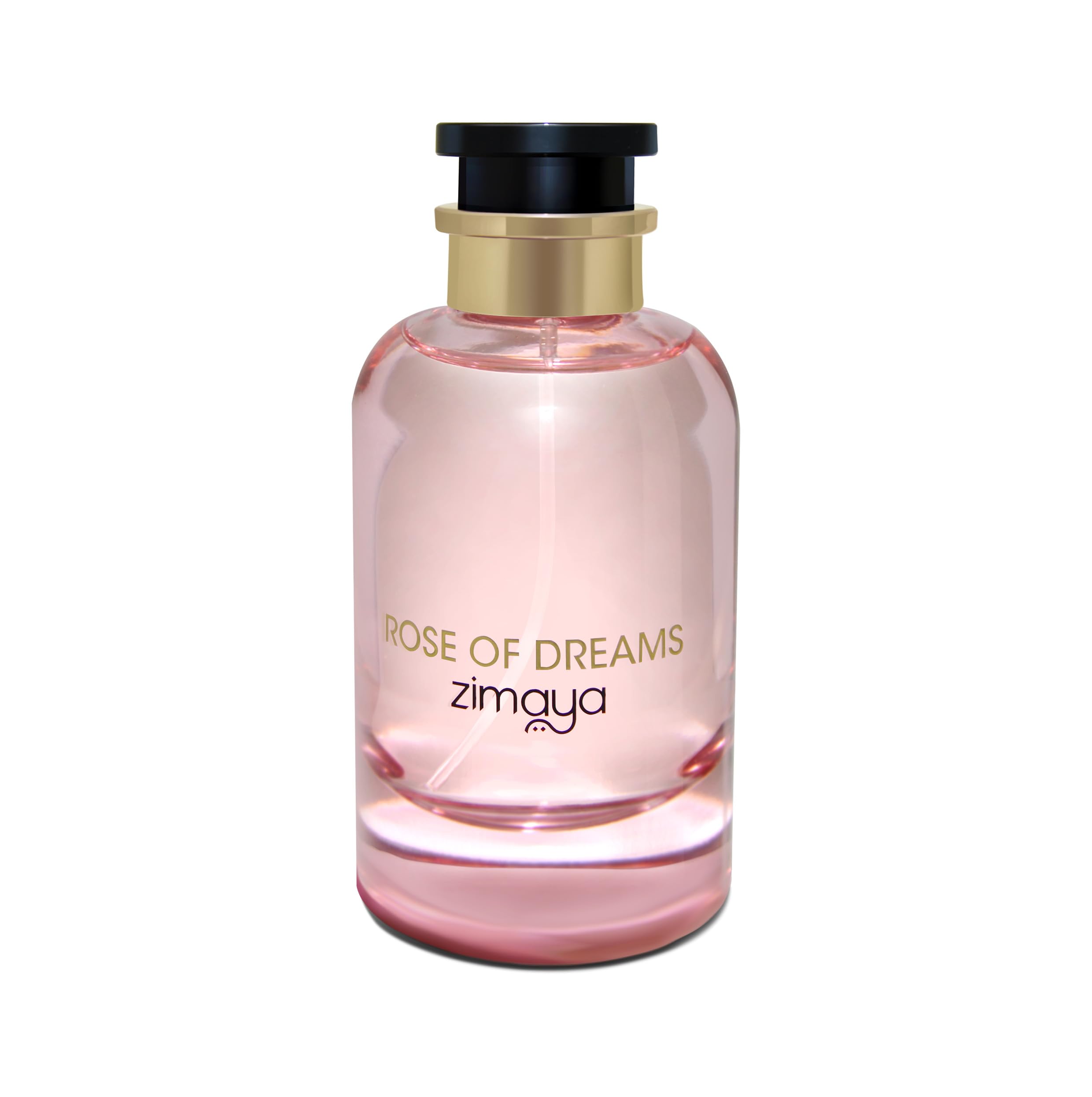Zimaya Rose of Dreams Pour Femme Eau de Parfum, 3.4 Fl Oz – Romantic Rose, Peach & Amber Scent