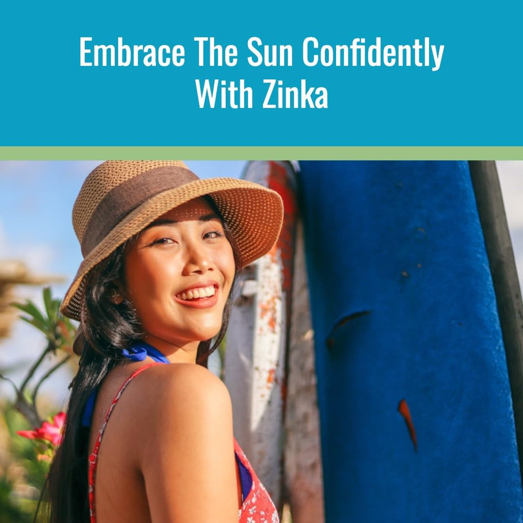 Zinka Clear Zinc Oxide Sunscreen Stick SPF 50 — Travel-Friendly, Non-Greasy & Water-Resistant