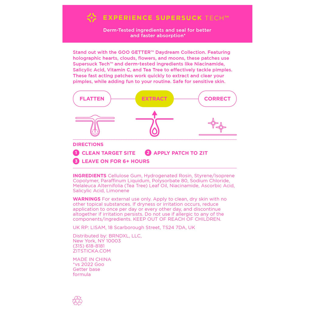 ZitSticka DreamHolo 72ct Pimple Patches – Holographic Goo Getter Hydrocolloid Patches