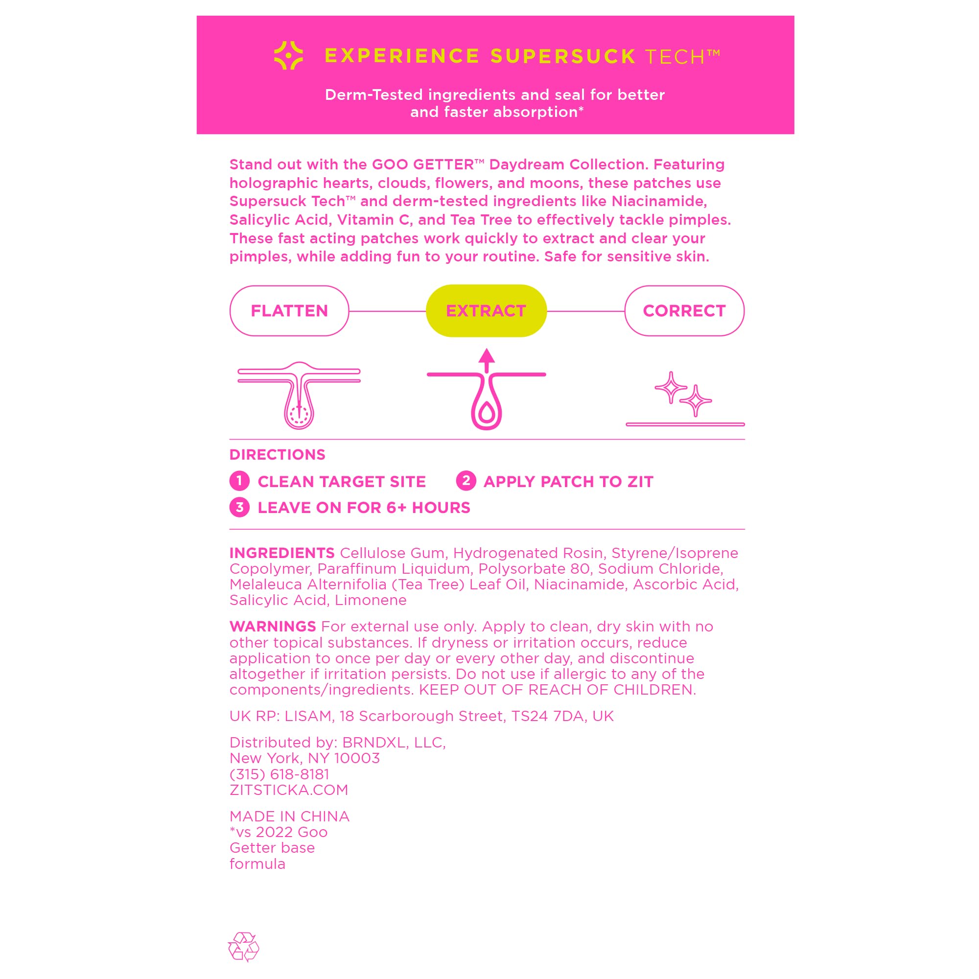 ZitSticka DreamHolo 72ct Pimple Patches – Holographic Goo Getter Hydrocolloid Patches