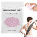 ZIVWAGX Exfoliating Shower Towel | 2-in-1 Body & Face Scrub