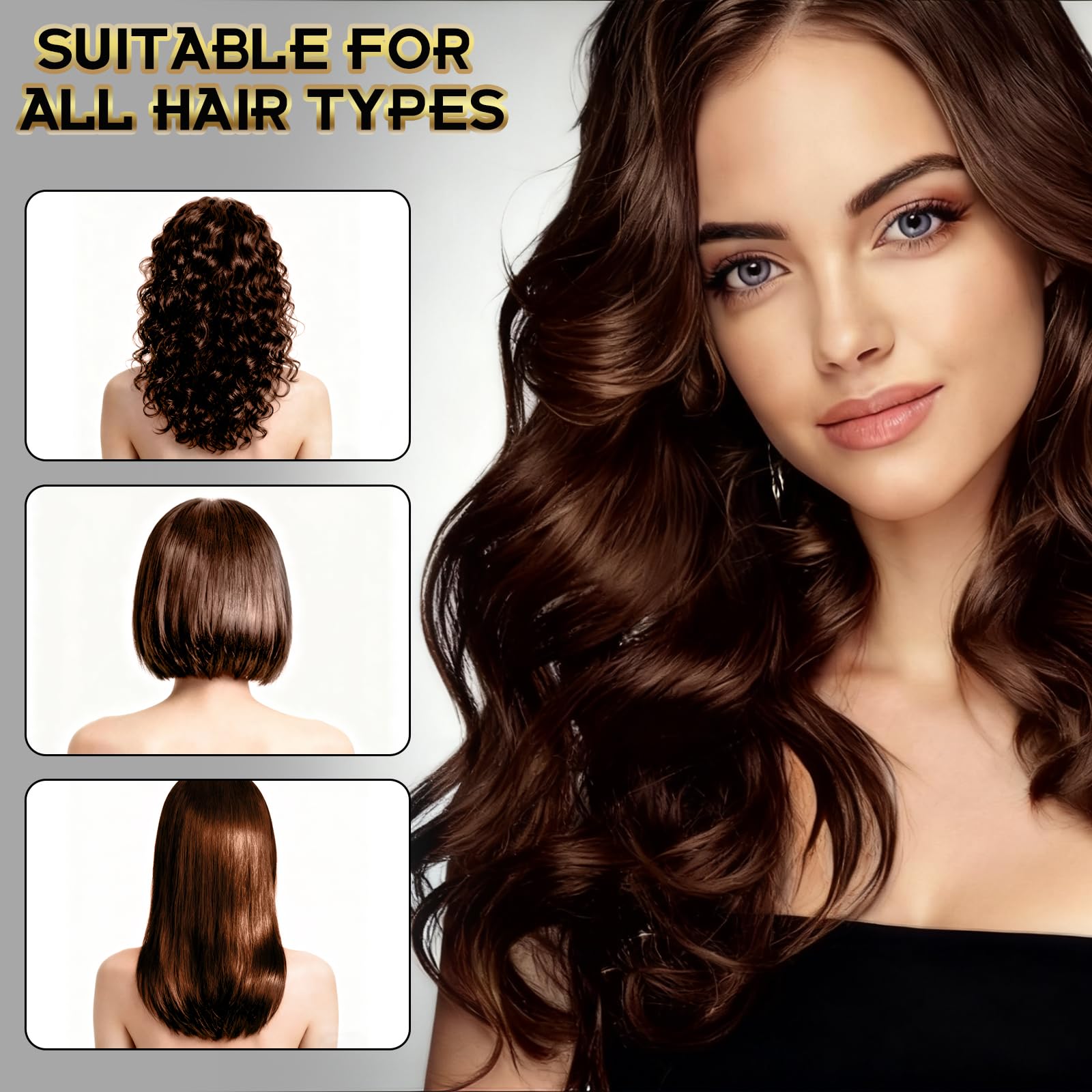 ZIXSIRP Dark Brown Hair Dye Shampoo 3-in-1 for Gray Hair – Herbal Color