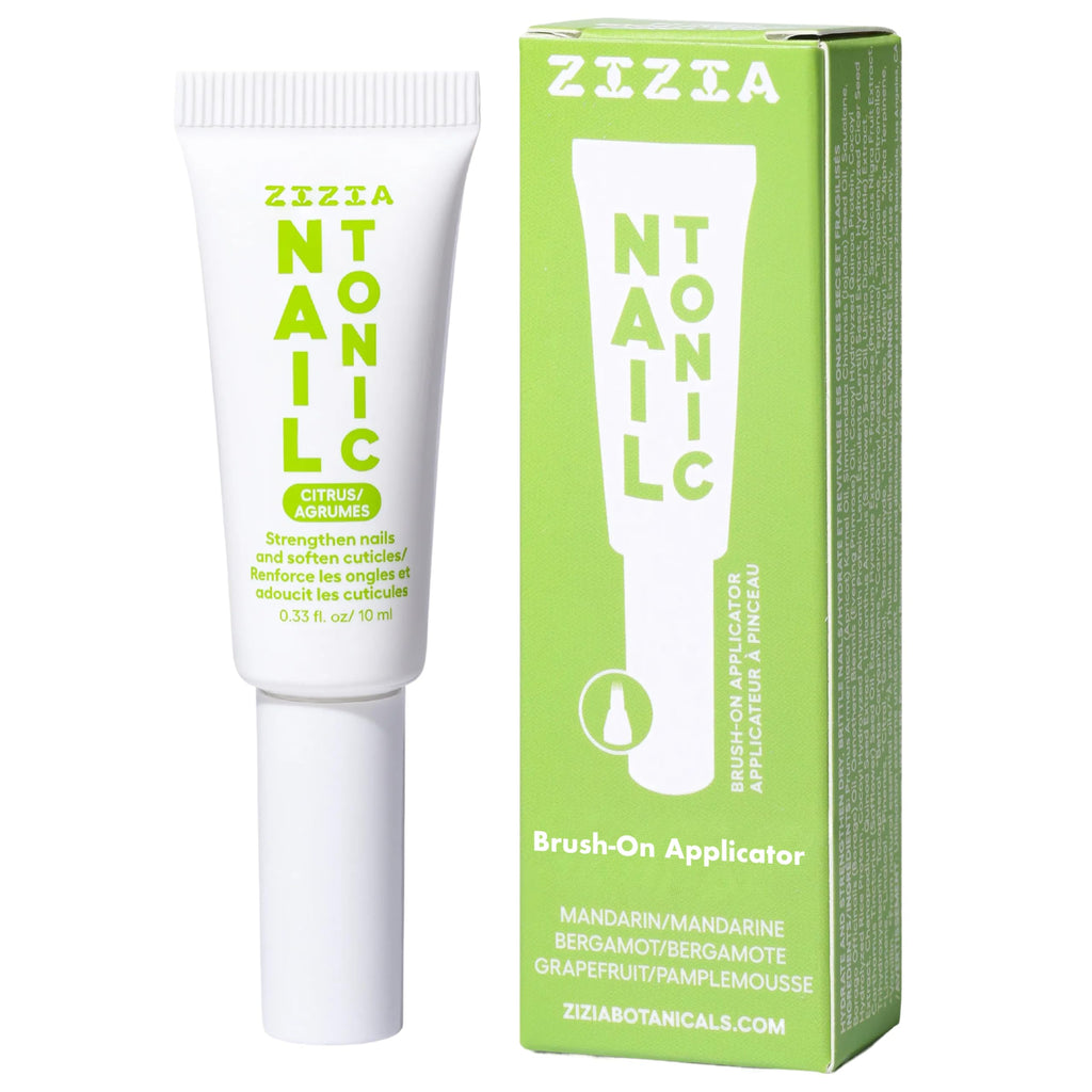 Zizia Botanicals Citrus Nail Tonic – Travel-Size Nail & Cuticle Oil with Squalane, Rice Protein & Jojoba | Mandarin, Grapefruit & Bergamot Scent | Vegan & Cruelty-Free 0.33 fl oz