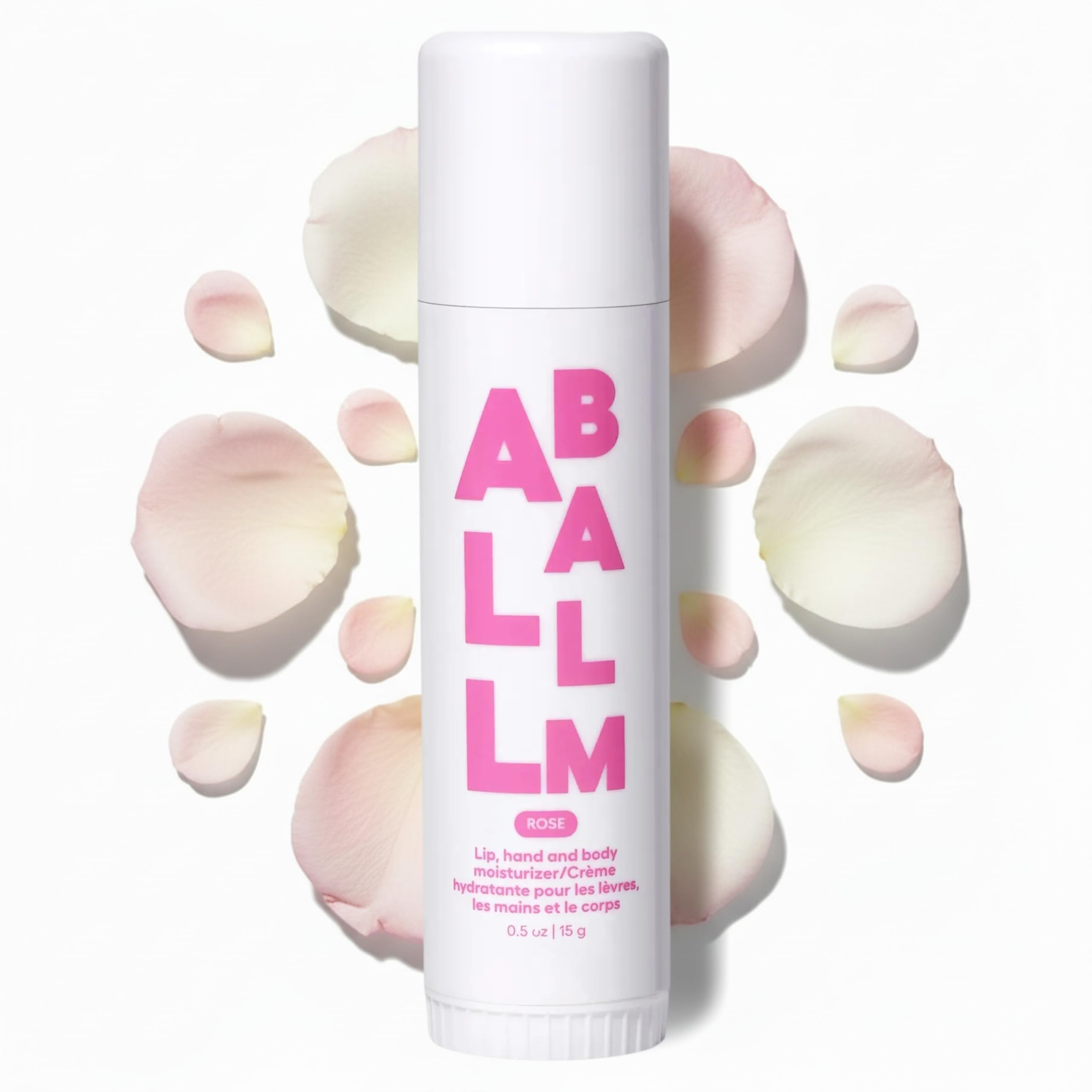 Zizia Rose Multi All Balm Stick – Moisturizing Lip, Hand & Body Balm with Shea Butter & Jojoba Oil