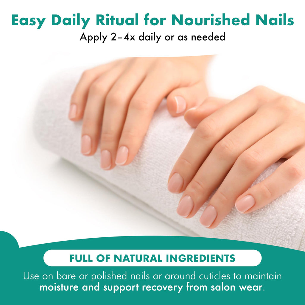 Zizia Forest Nail Tonic – Vegan Nail & Cuticle Oil with Squalane, Rice Protein, Jojoba | Hinoki Cedar Cypress Scent