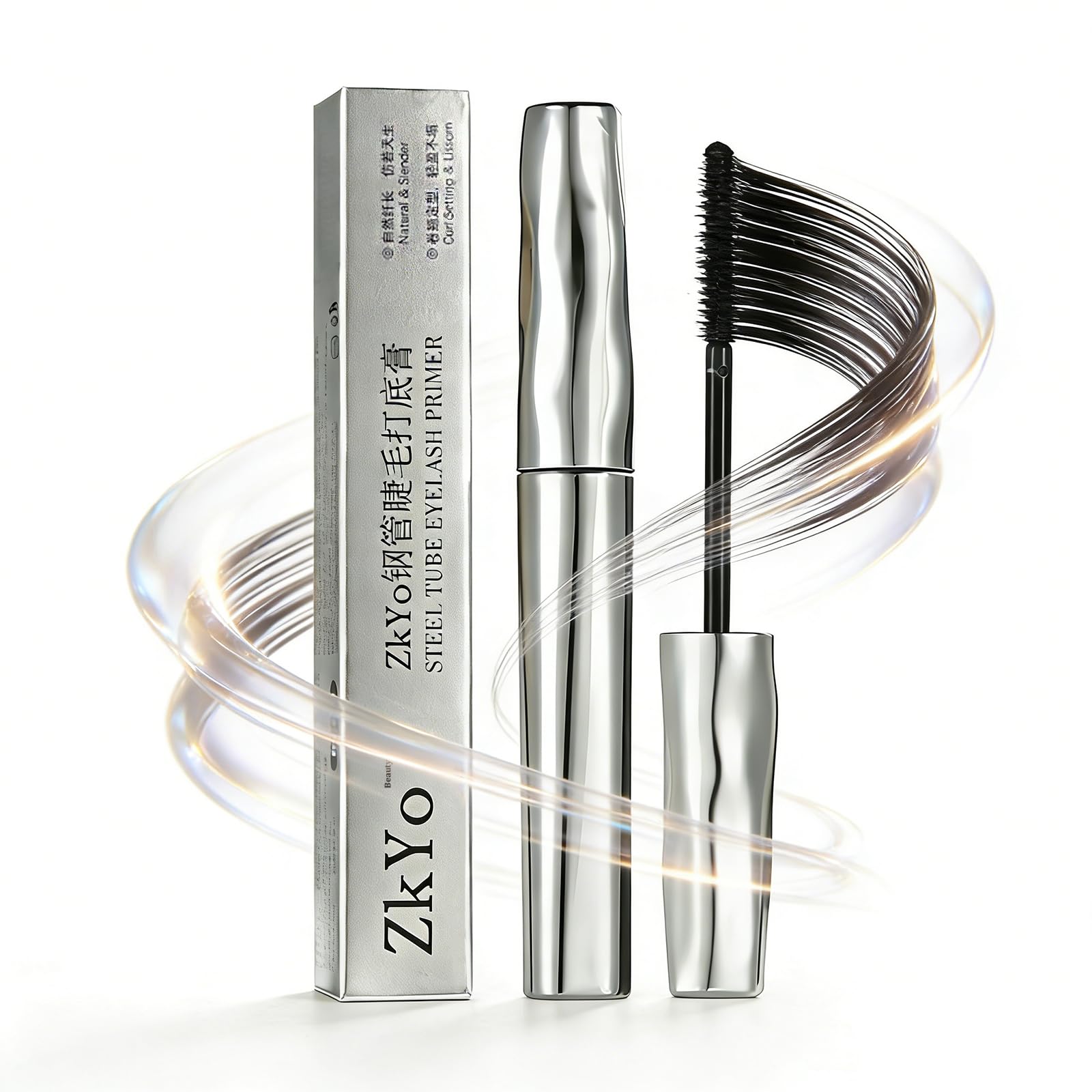 ZkYo Steel Tube Eyelash Primer – Waterproof Base Coat for Voluminous, Long-Lasting Lashes