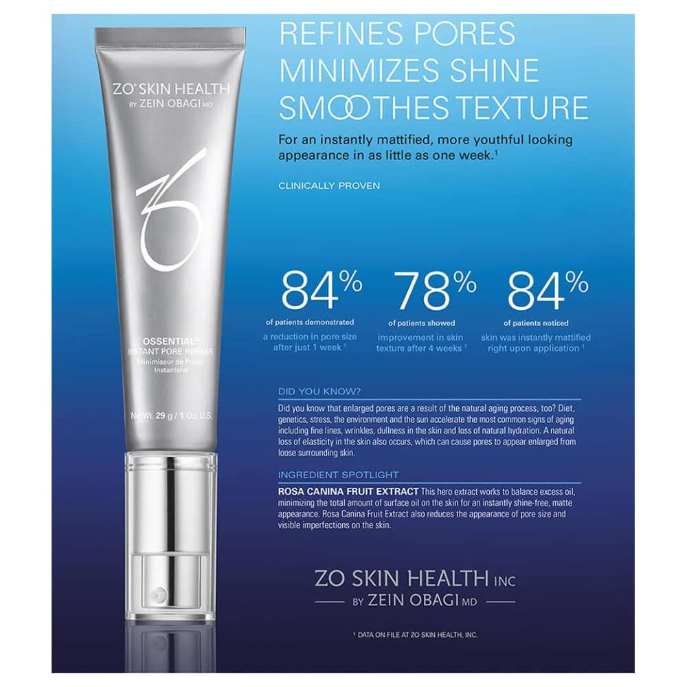 ZO SKIN HEALTH Instant Pore Refiner – 29 g / 1 oz | Matte Finish & Refined Pores