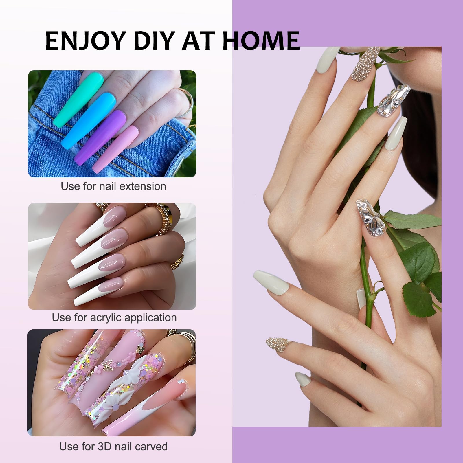 ZoCCee Acrylic Nail Brush – 100% Kolinsky Sable Hair, Salon-Grade #8