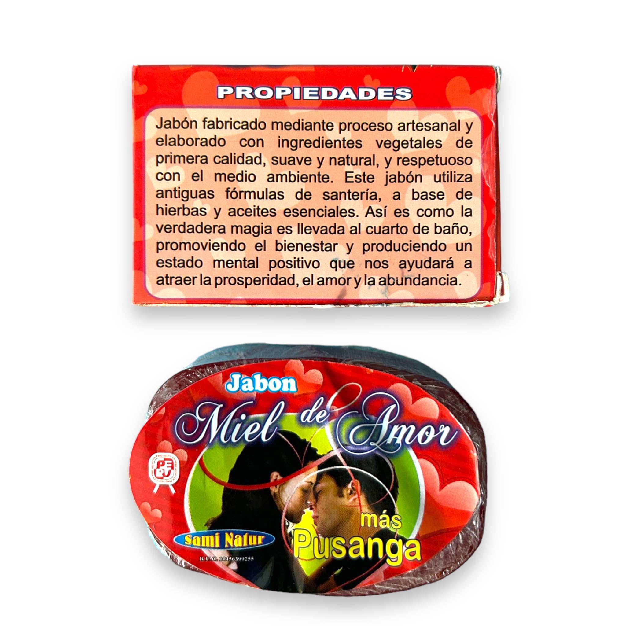 Zoeartcrafts Pusanga & Miel de Amor Bar Soap for Love & Romance | Natural Herbal Soap 90 g