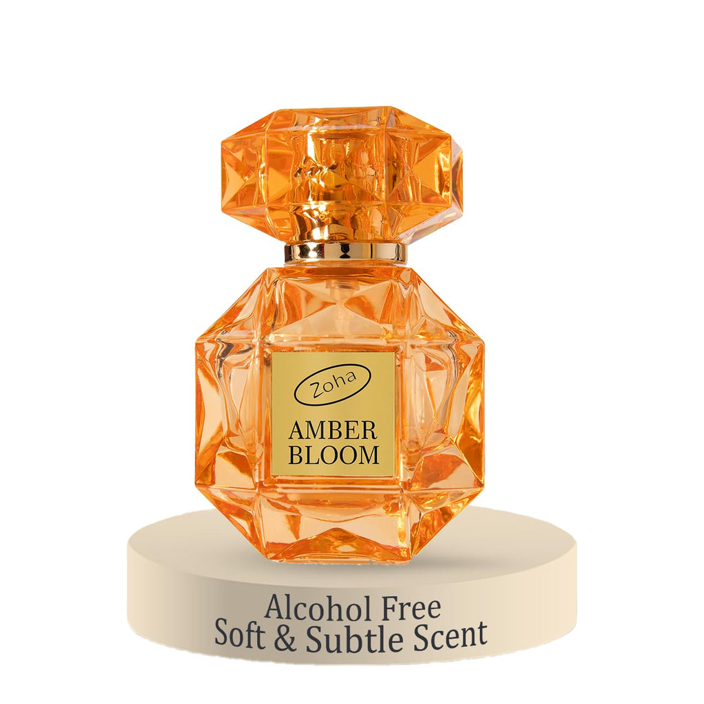 Zoha Amber Bloom – Alcohol-Free Amber Perfume Oil for Women and Men, 30ml Travel Size