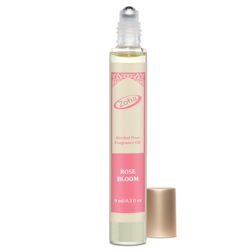 Zoha Rose Bloom Perfume Oil – Alcohol-Free 9ml Roller