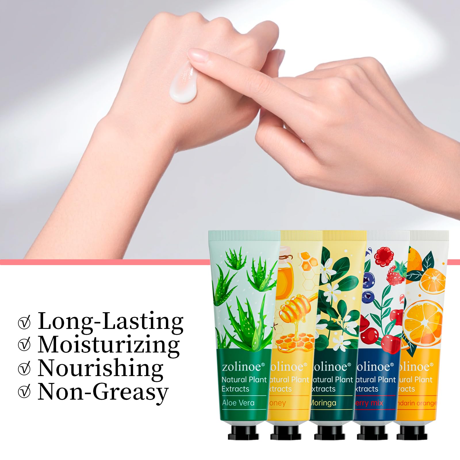 Zolinoe 20-Pack Hand Cream Set – Travel Size, Fragrance Variety, Gift-Ready