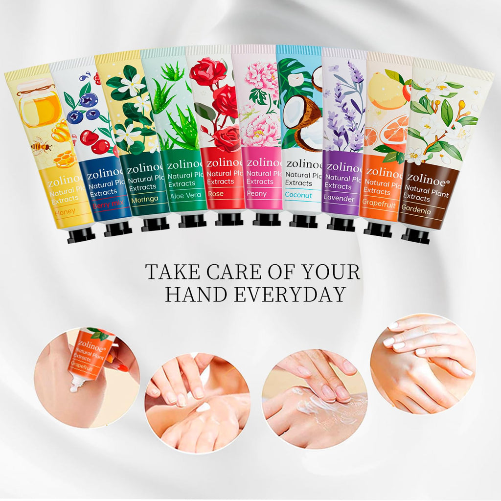 Zolinoe 20-Pack Hand Cream Set – Travel Size, Fragrance Variety, Gift-Ready
